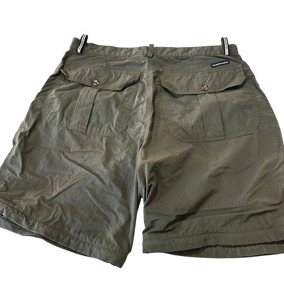 The North Face Mens Shorts Size 36 Green Nylon Outdoor Hiking Camping FLAW - Picture 2 of 9